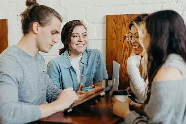 Mental health professionals team meeting